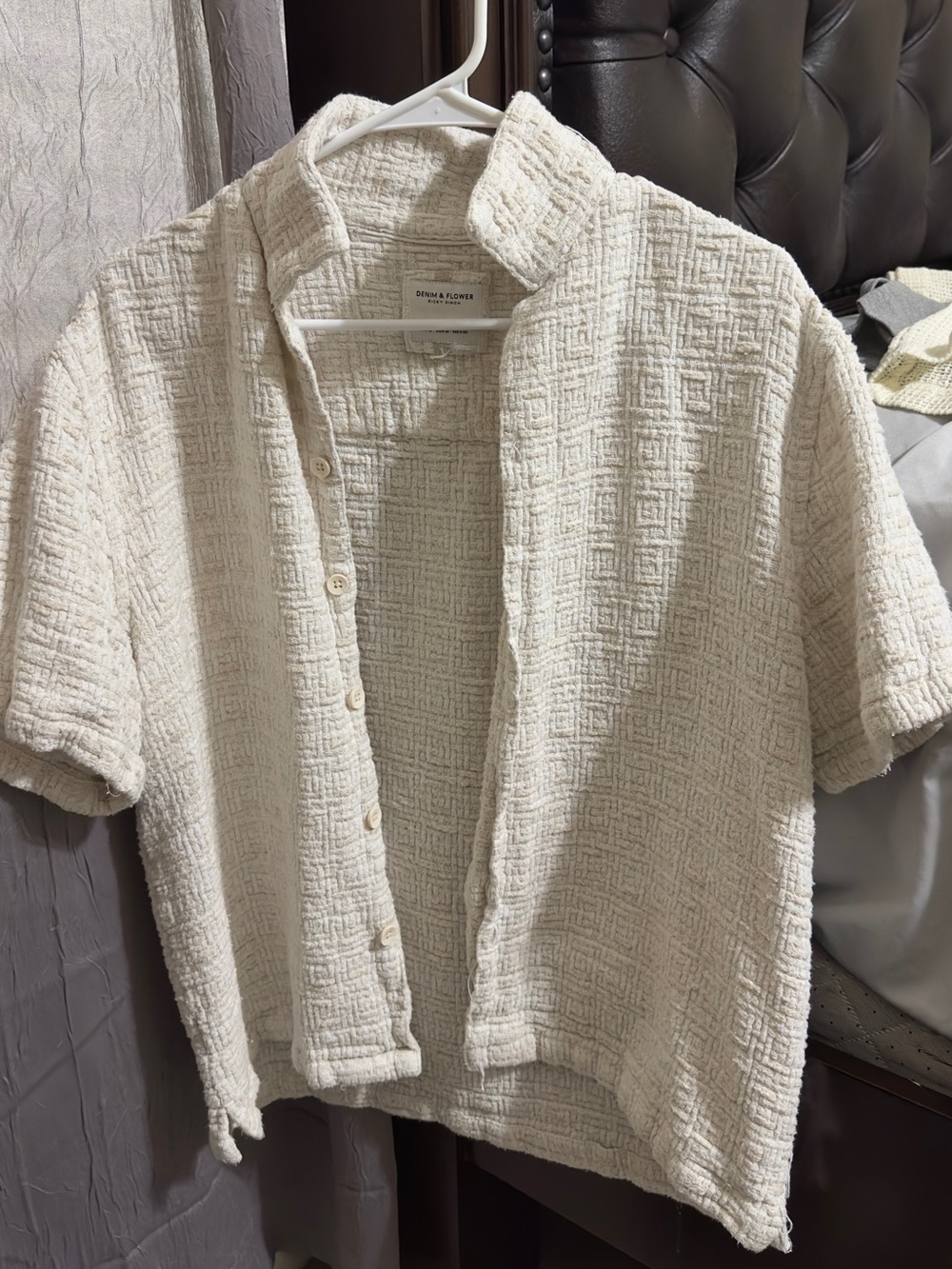 Button-Up Knit Shirt